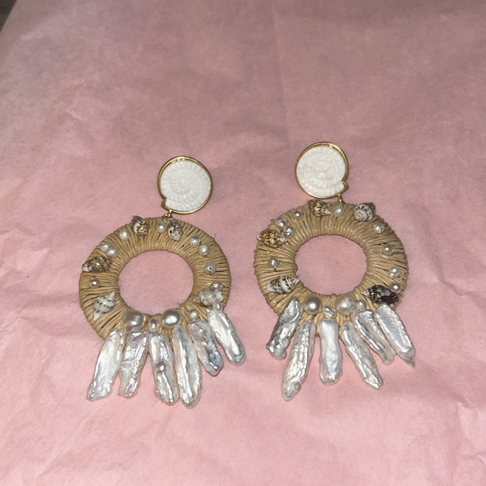 Merrigan Raffia Earrings - Picture 4 of 7